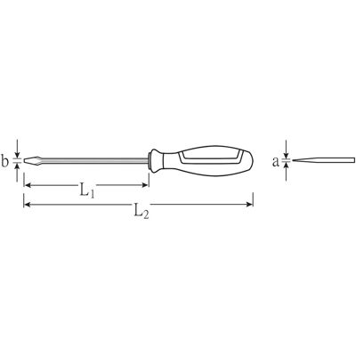 Stahlwille Schlitzschraubendreher DRALL+ 1,2mm x 6,5mm L.125mm Gr. 2 (46223565) Stahlwille Schlitzschraubendreher DRALL+ 1,2mm x 6,5mm L.125mm Gr. 2 (46223565)