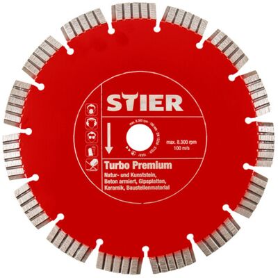 Stier Modell - Diamantsägeblatt - Ø350 mm - Turbo Premium - Sägeblatt Stier Modell - Diamantsägeblatt - Ø350 mm - Turbo Premium - Sägeblatt