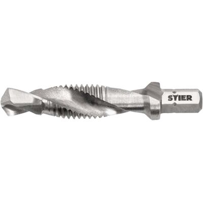 STIER Kombigewindebohrer Bit M10 DIN 3126 HSS-G 1/4"-Sechskant (904886) STIER Kombigewindebohrer Bit M10 DIN 3126 HSS-G 1/4"-Sechskant (904886)