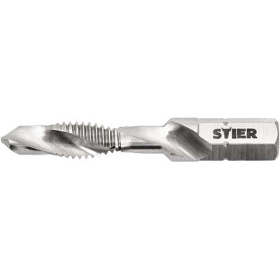 STIER Kombigewindebohrer Bit M6 DIN 3126 HSS-G 1/4"-Sechskant (904884) STIER Kombigewindebohrer Bit M6 DIN 3126 HSS-G 1/4"-Sechskant (904884)