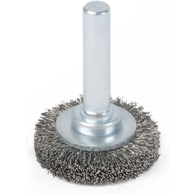 STIER Rundbürste Ø 27 mm, Schaft-Ø 6 mm, 0,15 mm, gewellt, Stahl (903756) STIER Rundbürste Ø 27 mm, Schaft-Ø 6 mm, 0,15 mm, gewellt, Stahl (903756)