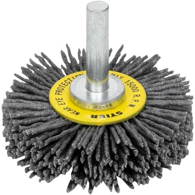 STIER Rundbürste Ø 50 mm, Schaft-Ø 6 mm, 1,1 mm, gewellt, Siliziumkarbid (903750) STIER Rundbürste Ø 50 mm, Schaft-Ø 6 mm, 1,1 mm, gewellt, Siliziumkarbid (903750)