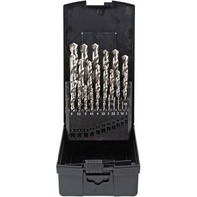 STIER Spiralbohrer-Set Standard DIN 338 HSS-G 1-10mm 19-teilig in Kassette (902554) STIER Spiralbohrer-Set Standard DIN 338 HSS-G 1-10mm 19-teilig in Kassette (902554)