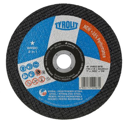 Tyrolit Basic Stahl Trennscheibe - Trennscheibe Tyrolit Basic Stahl Trennscheibe - Trennscheibe