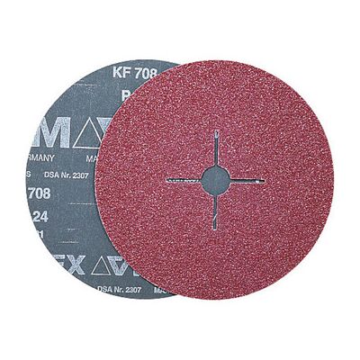 VSM KF 708 Scheibe in Fiber - 180mm Korund, Flexibel, Universell VSM KF 708 Scheibe in Fiber - 180mm Korund, Flexibel, Universell