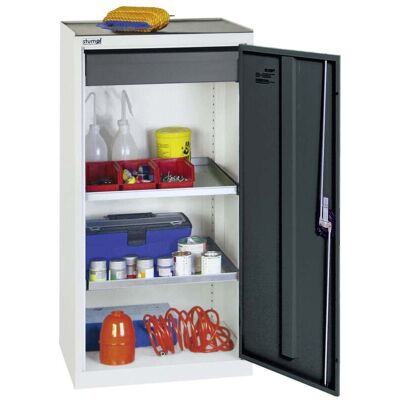 Stumpf Werkzeug- und Materialschrank 3000, RAL 7035/7016, 1 Schublade, 2 Wannen ; Stumpf Metall (3001171) Stumpf Werkzeug- und Materialschrank 3000, RAL 7035/7016, 1 Schublade, 2 Wannen ; Stumpf Metall (3001171)