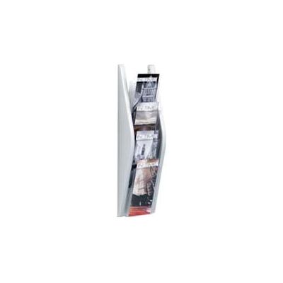 helit Prospekthalter H540xB169xT80mm 1/3 DIN A4 hoch silber (H62703-00) helit Prospekthalter H540xB169xT80mm 1/3 DIN A4 hoch silber (H62703-00)
