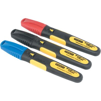 Stanley Permanentmarker FatMax farbig 3 St. (0-47-315) Stanley Permanentmarker FatMax farbig 3 St. (0-47-315)