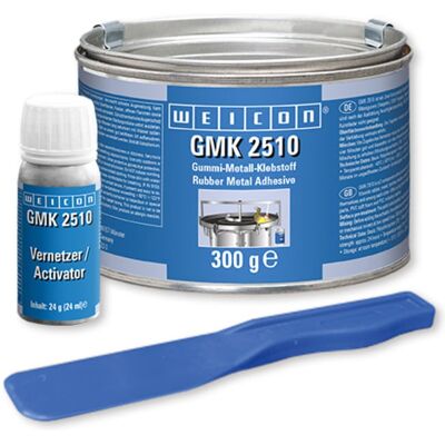 WEICON GMK 2510 Kontaktklebstoff, extra starker 2K Gummi-Metall-Kleber, 0,32 kg, schwarz (16200324) WEICON GMK 2510 Kontaktklebstoff, extra starker 2K Gummi-Metall-Kleber, 0,32 kg, schwarz (16200324)