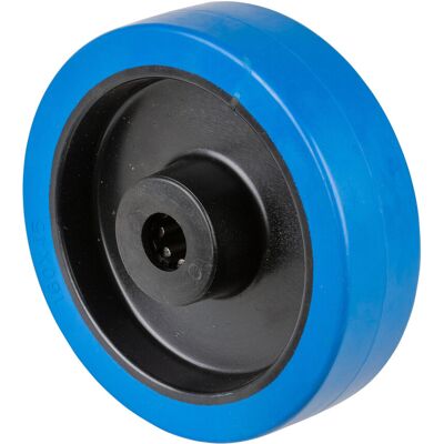 BS B61.160 Blau Elastikrad - Möbelrolle BS B61.160 Blau Elastikrad - Möbelrolle