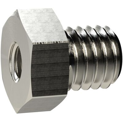 Riegler Reduziernippel kurz, M14x1,5 a., M10x1,0 i., SW 17, Messing vern. (MSN251KM1410) Riegler Reduziernippel kurz, M14x1,5 a., M10x1,0 i., SW 17, Messing vern. (MSN251KM1410)