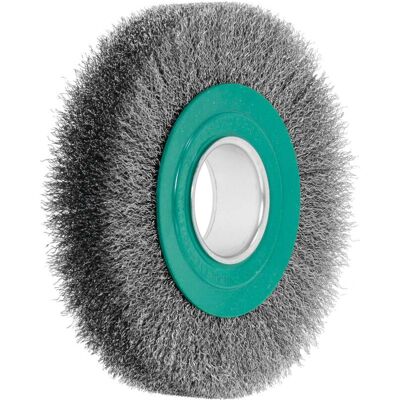 Lessmann Draht-Rundbürste (grün) INOX-Draht 0,30 mm, Bürsten-⌀xBesatzbreite: 178X32 mm (355363) Lessmann Draht-Rundbürste (grün) INOX-Draht 0,30 mm, Bürsten-⌀xBesatzbreite: 178X32 mm (355363)