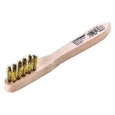 Zündkerzenbürste L.150mm 0,15mm Messingdraht gewellt 3-reihig Btl.LESSMANN (125211) Zündkerzenbürste L.150mm 0,15mm Messingdraht gewellt 3-reihig Btl.LESSMANN (125211)