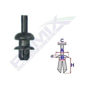 ROMIX Auto Clip - 10 Stück für Peugeot, Citroën, DS ROMIX Auto Clip - 10 Stück für Peugeot, Citroën, DS