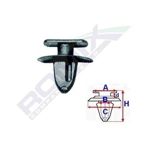 ROMIX C10059 Clip - 10 Stück für VW, Skoda, Seat - 5,5mm ROMIX C10059 Clip - 10 Stück für VW, Skoda, Seat - 5,5mm