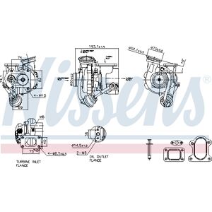 NISSENS 93600 - Turbolader für Mercedes-Benz ATEGO NISSENS 93600 - Turbolader für Mercedes-Benz ATEGO