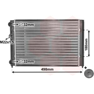 Kühler, Motorkühlung VAN WEZEL 58002028 Kühler, Motorkühlung VAN WEZEL 58002028