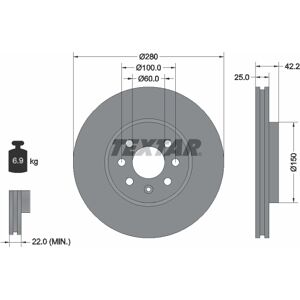 Bremsscheibe TEXTAR 92124603 Bremsscheibe TEXTAR 92124603