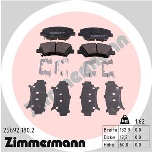 Bremsbelagsatz, Scheibenbremse ZIMMERMANN 25692.180.2 Bremsbelagsatz, Scheibenbremse ZIMMERMANN 25692.180.2