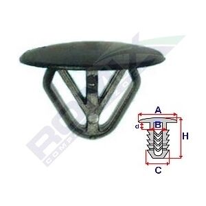 ROMIX ROM 10136 - Clips für Motorverkleidung, 10 Stück ROMIX ROM 10136 - Clips für Motorverkleidung, 10 Stück