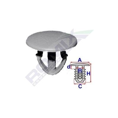 ROMIX C40040 Clip - 10 Stück - Durchmesser 11,4mm - Höhe 14,8mm ROMIX C40040 Clip - 10 Stück - Durchmesser 11,4mm - Höhe 14,8mm