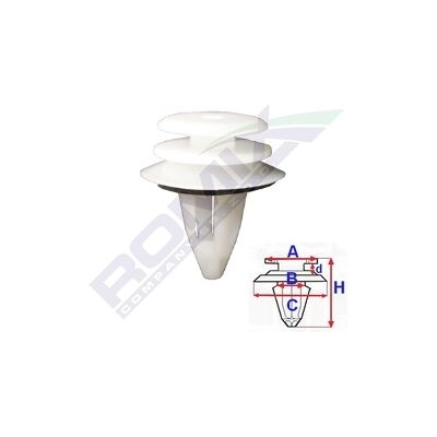 ROMIX C60632 - Radkastenverkleidungsclips - 10 Stück ROMIX C60632 - Radkastenverkleidungsclips - 10 Stück