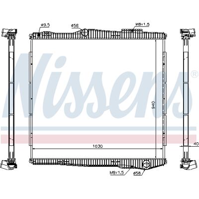 NISSENS 672900 Aluminium Kühler - Kühlsystem NISSENS 672900 Aluminium Kühler - Kühlsystem