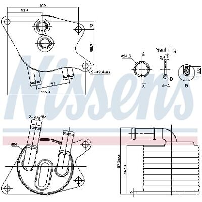 NISSENS 91398 Automatikgetriebeölkühler - Öl Kühler NISSENS 91398 Automatikgetriebeölkühler - Öl Kühler