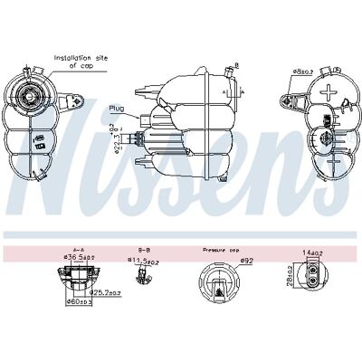 NISSENS 996323 Ausgleichsbehälter - Kühlsystem NISSENS 996323 Ausgleichsbehälter - Kühlsystem