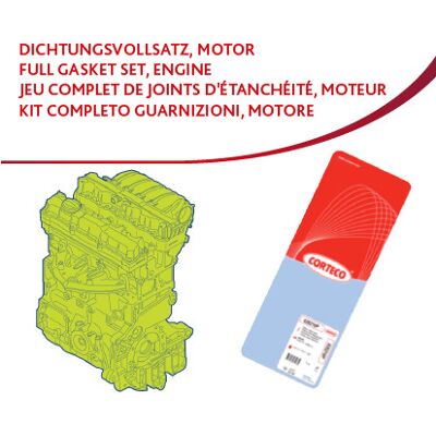 Corteco Dichtungsvollsatz - Motor Corteco Dichtungsvollsatz - Motor