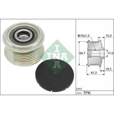 INA 535 0351 10 Lichtmaschine Riemenscheibe - Riemenscheibe INA 535 0351 10 Lichtmaschine Riemenscheibe - Riemenscheibe