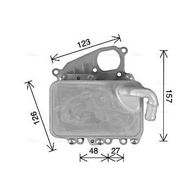 PRASCO AI3405H Aluminium Wassergekühlter Ölkühler - mit Filter PRASCO AI3405H Aluminium Wassergekühlter Ölkühler - mit Filter