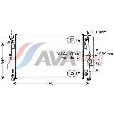 PRASCO MSA2460 Aluminium Kühler - Kühlsystem PRASCO MSA2460 Aluminium Kühler - Kühlsystem