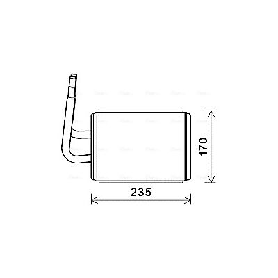 AVA COOLING MZA6268 Autoheizung - Aluminium AVA COOLING MZA6268 Autoheizung - Aluminium