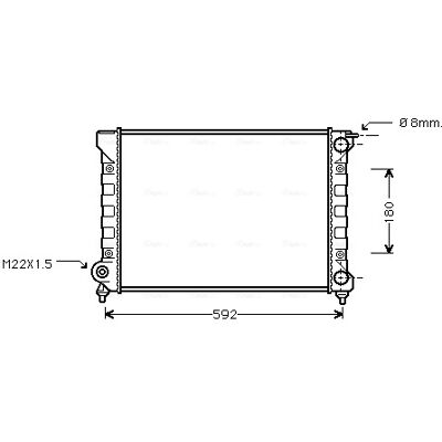 PRASCO VNA2045 Aluminium Kühler - Kühlsystem PRASCO VNA2045 Aluminium Kühler - Kühlsystem