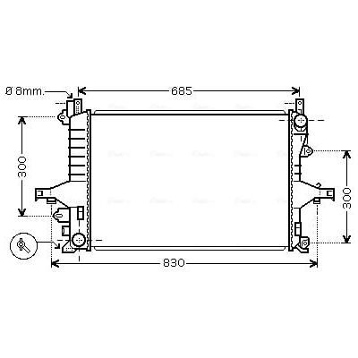 PRASCO VOA2114 Aluminium Motor Kühler - Motor Kühler PRASCO VOA2114 Aluminium Motor Kühler - Motor Kühler