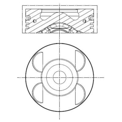 MAHLE ORIGINAL 001 PI 00105 000 - Kolben für Mercedes-Benz Sprinter 5-T - Motorteil MAHLE ORIGINAL 001 PI 00105 000 - Kolben für Mercedes-Benz Sprinter 5-T - Motorteil