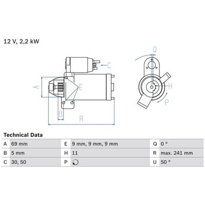 BOSCH 0 986 023 960 Starter - BMW: 3 Series, X5, 5 Series BOSCH 0 986 023 960 Starter - BMW: 3 Series, X5, 5 Series