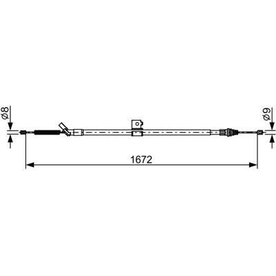 BOSCH 1 987 482 630 Kabel - Handbremse BOSCH 1 987 482 630 Kabel - Handbremse