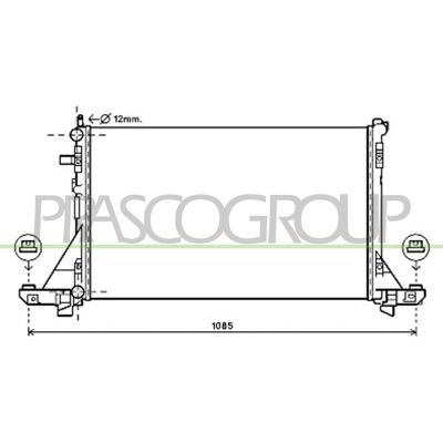 PRASCO DS962R004 Aluminium Kühler - Radiator PRASCO DS962R004 Aluminium Kühler - Radiator