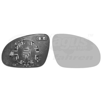 VAN WEZEL - 4012g04 - Beheiztes konvexes Außenspiegelglas für VW VAN WEZEL - 4012g04 - Beheiztes konvexes Außenspiegelglas für VW