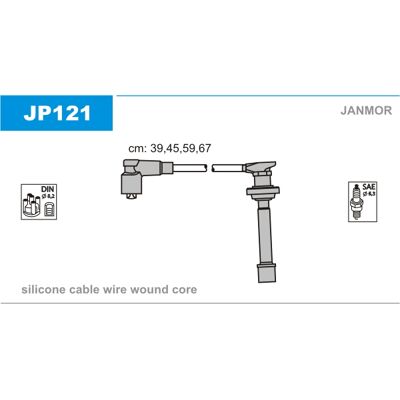 Janmor JP121 Zündkabelsatz - Für Nissan Almera Primera Janmor JP121 Zündkabelsatz - Für Nissan Almera Primera