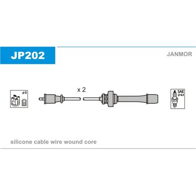 Janmor FP8518140A FP8618140A Zündkabel-Set für Mazda - Zündsystem Janmor FP8518140A FP8618140A Zündkabel-Set für Mazda - Zündsystem