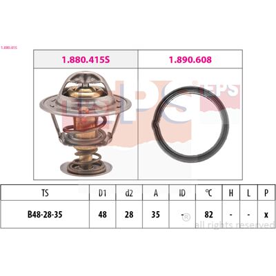 Hyundai Thermostat 82°C - Wasser, Made in Italy Hyundai Thermostat 82°C - Wasser, Made in Italy