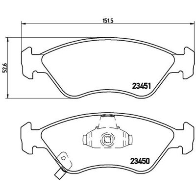 BREMBO P 30 007 Bremsbeläge - Kia Clarus Berline BREMBO P 30 007 Bremsbeläge - Kia Clarus Berline