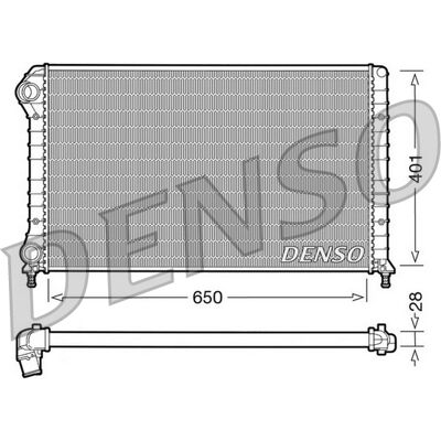 DENSO DRM09061 Aluminium Kühler - Auto Kühlung DENSO DRM09061 Aluminium Kühler - Auto Kühlung