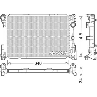 DENSO DRM17049 Motorradiator - Kühlsystem DENSO DRM17049 Motorradiator - Kühlsystem