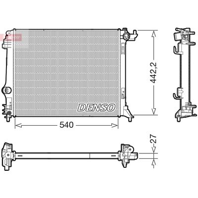 DENSO DRM23115 Motor Kühler - Radiator DENSO DRM23115 Motor Kühler - Radiator