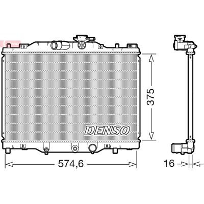 DENSO DRM44043 Mazda CX-3 Motor kühler DENSO DRM44043 Mazda CX-3 Motor kühler