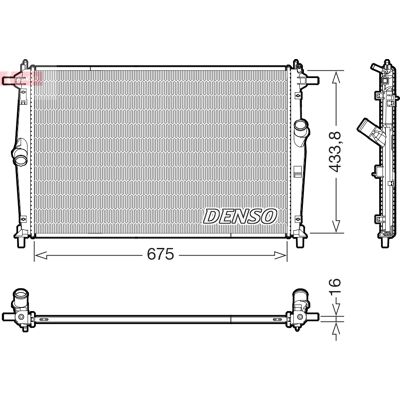 DENSO DRM44054 Motorkühler - Kühler DENSO DRM44054 Motorkühler - Kühler